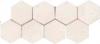 NATUCER • CAPRICE - ENM. Héxagones 45.5x20 /Smooth Bianco G31